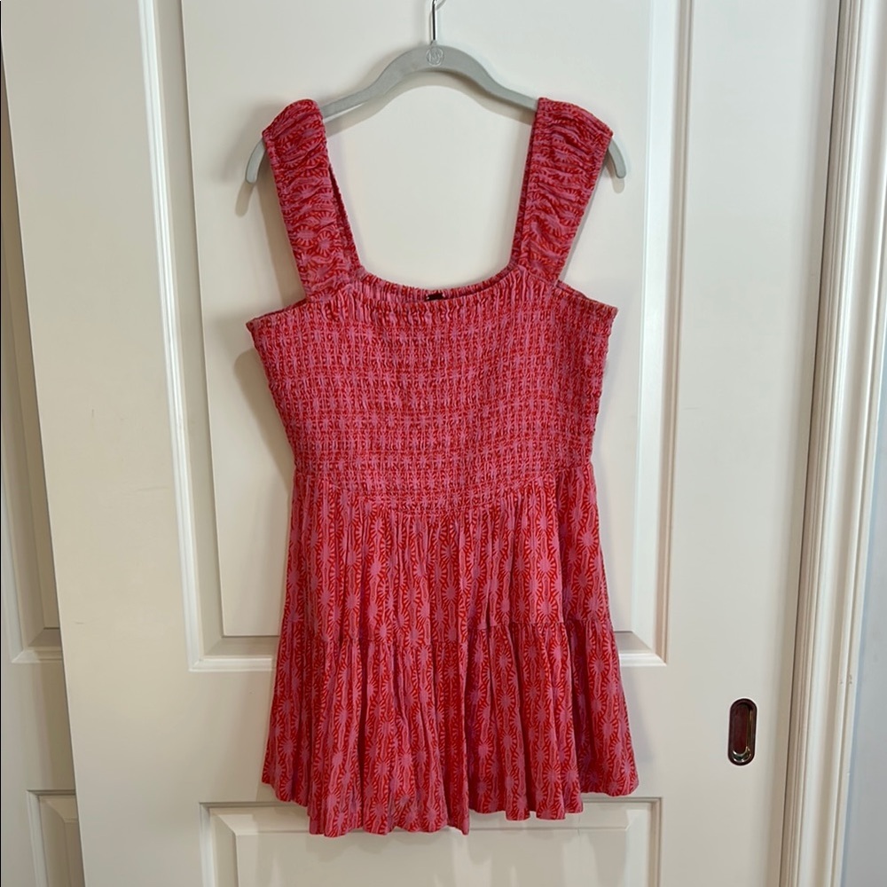 Free People Sweet Annie Smocked Mini Dress